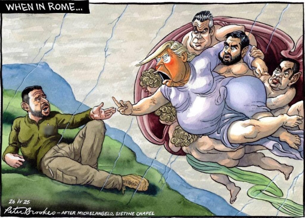 本杰明报告｜2025 年 4 月 28 日　特朗普通过移除戴橡胶面具的假教皇打破僵局