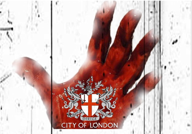 Red Hidden Hand Of The City Of London 