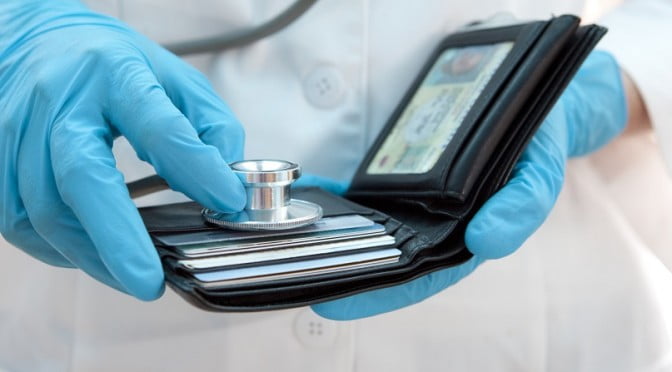 Stethoscope Health Economy Wallet Trouble Money