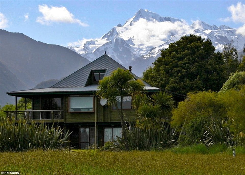 Airstrips: Properties like this five-bed home, close to the world renowned Franz Jospeh Glacier, are especially attractive to international buyers because they come with their own airstrip.