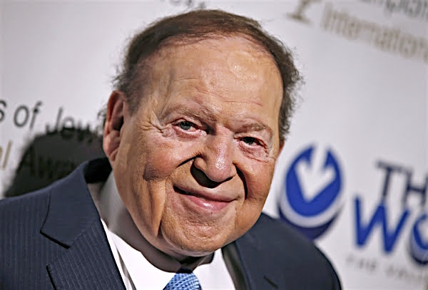 Image #: 29458786    Las Vegas gaming tycoon Sheldon Adelson attends the second Annual Champions of Jewish Values International Awards Gala in New York, May 18, 2014.    REUTERS/Mike Segar   (UNITED STATES - Tags: BUSINESS SOCIETY)       REUTERS /MIKE SEGAR /LANDOV