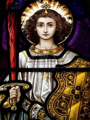 2827751-stained-glass-in-catholic-church-in-dublin-showing-archangel-michael-the-stained-glass-windows-are-b