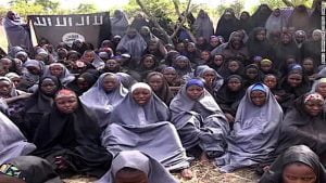 African women abducted by Boko Haram, used as sex slaves and forced to wear tents.