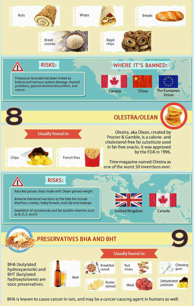 10 Banned Foods Americans Should Stop Eating Infographic - Prepare For ...