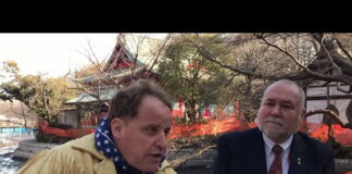 Benjamin Fulford and Robert David Steele at Inokashira Park