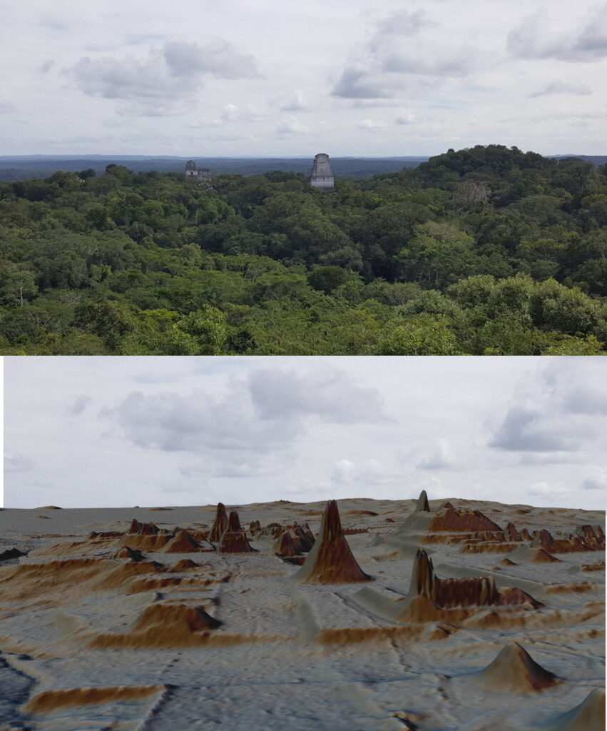 Lidar map shows more ruins under jungle canope