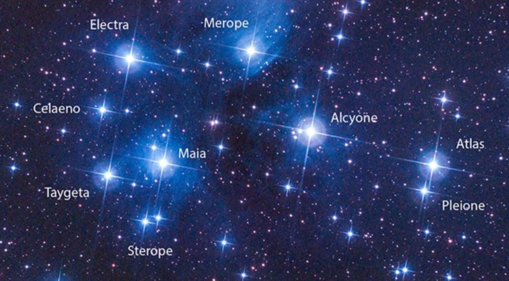 image: The Pleiades star cluster