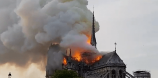 Notre Dame Cathedral Burning a False Flag, with Complicity of the Pope, Organized by Macron, Merkel, and May, Each a Satanist, with Goal of Saving EU & Central Banks