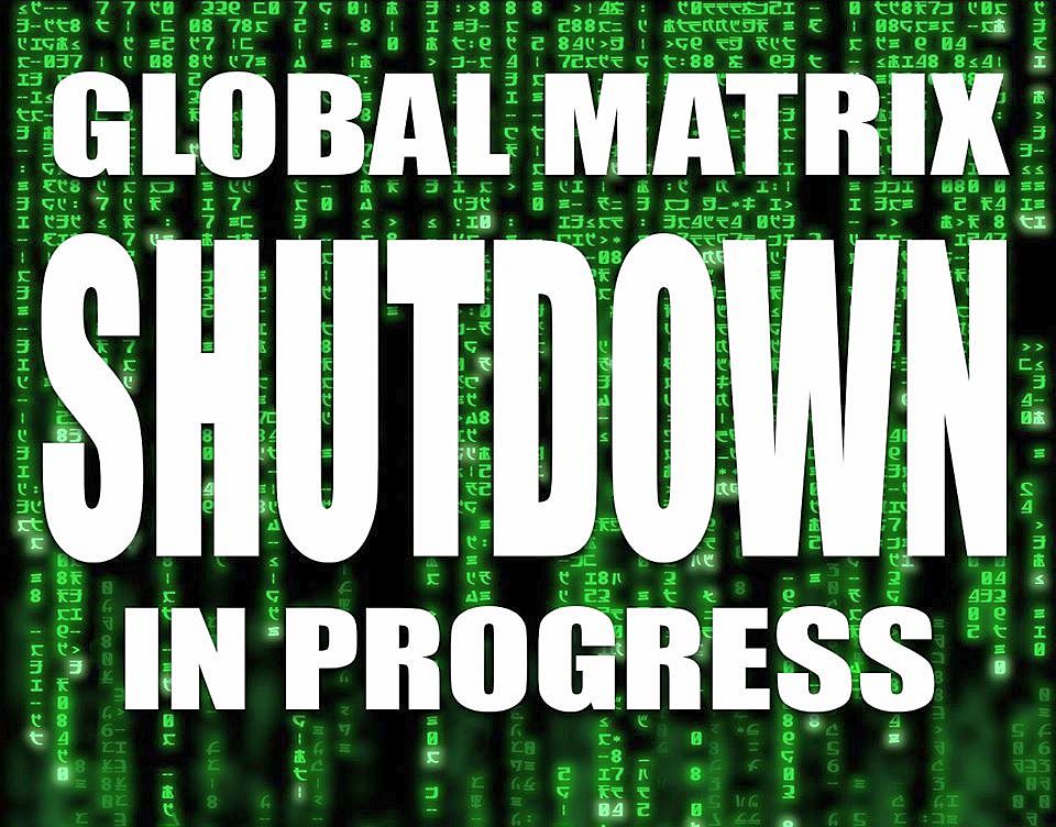 Graphic: global matrix shutdown in progress