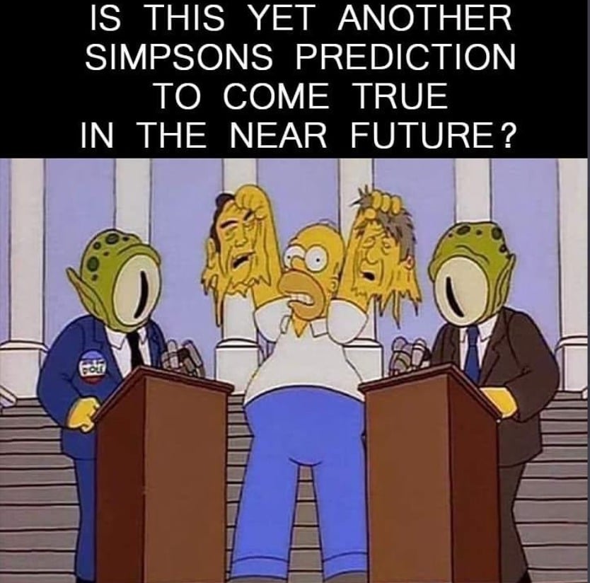 Another simpsons prediction 1 1 | benjamin fulford report: octagon group in switzerland sues for peace after evelyn de rothschild dies – november 14, 2022 | banned