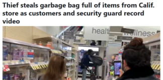 California partially legalizes shoplifting, preventing employees from confronting shoplifters.