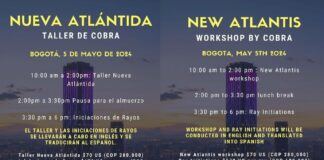 COBRA-24th April 2024- Planetary Situation+”New Atlantis” Workshop (Bogota, Colombia) Bogota