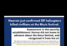 It was Israel that killed Their own Civilians