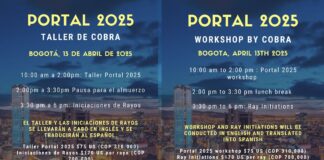 Official notes: Cobra’s workshop”Portal 2025″,Bogota 13th April 2025(Stones, Emeralds, energies/astrology in 2025, Rays….)
