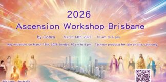 OFFICIAL NOTES: Brisbane “Ascension” Workshop by Cobra in Australia, 14th March 2026(Private/Individual First Contact Project ‘Contact Dish’, Activities of the Pleiadians and Beings from Sirius, New Paradise/New Earth, Opal/Emerald Stones, Golden Timeline, Mantra for connecting with the Higher Self/Soul, Planetary Situation, Process of Manifestation, Energies/Vortex Places…)