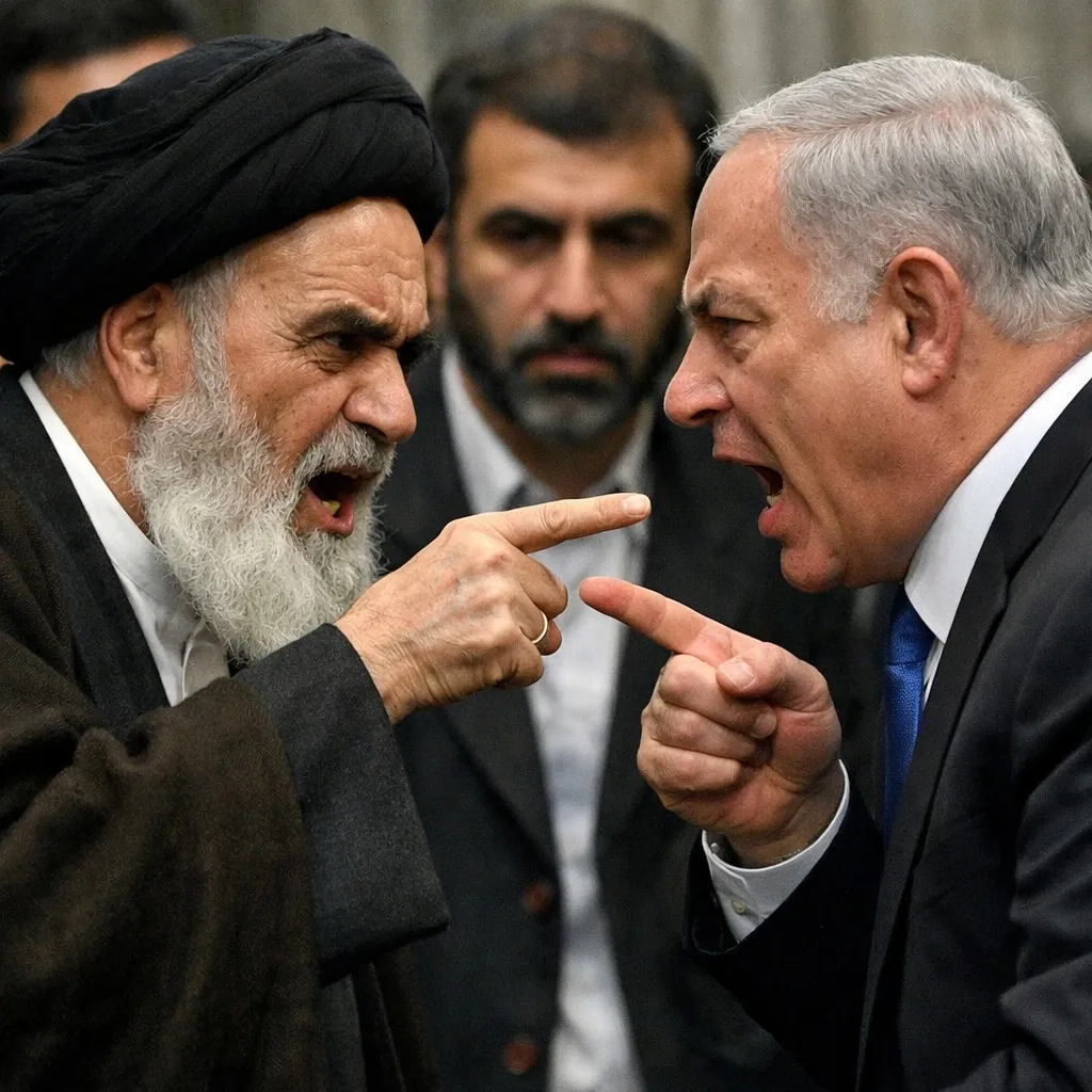 Khomeini-vs-Natanyahu