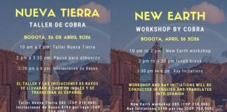 OFFICIAL NOTES: Cobra’s workshop “New Earth” in Bogota/Colombia April 2026(Abundance Protocols, Golden Timelines, Connection with Agartha, Emeralds, New Earth Codes, Chakras Transformation, Manifestation Techniques…)