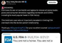 BREAKING BOMBSHELL: FDA Loses Its War On Ivermectin & Agrees To Remove ALL Social Media Posts & Consumer Directives Regarding Ivermectin & COVID, Including Its Most Popular Tweet Ever