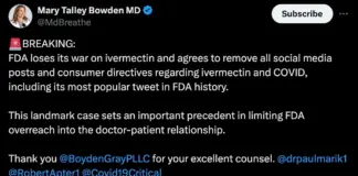 BREAKING BOMBSHELL: FDA Loses Its War On Ivermectin & Agrees To Remove ALL Social Media Posts & Consumer Directives Regarding Ivermectin & COVID, Including Its Most Popular Tweet Ever