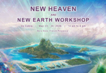 OFFICIAL NOTES: Cobra’s workshop “New Heaven/New Earth” in Bora Bora/French Polynesia May 2026(Golden Timeline, Abundance, Grid work, Lemuria, Pleiadians, Sirians, Meditations,New Heaven/New Earth Keys and Energies, Planetary Situation…)