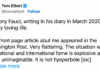 Fauci Files: A Megalomaniacal Egomaniac Milking Covid For Everything It’s Worth