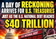 A Day Of Reckoning Arrives For U.S. Treasuries Just As The U.S. National Debt Reaches $40,000,000,000,000