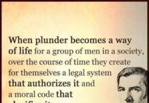 “When Plunder Becomes a Way of Life”