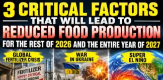 3 Critical Factors That Will Lead To Reduced Food Production For The Rest Of 2026 And The Entire Year Of 2027